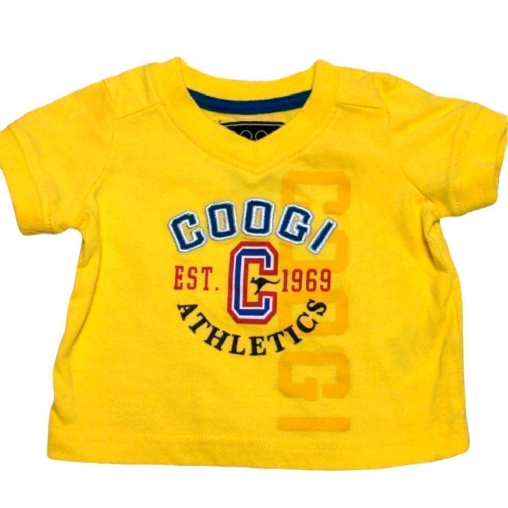 Coogi Athletics Yellow T Shirt 3 6M‎ Baby Toddler Graphic Tee